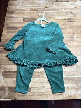 The Children's Place Outfit Velvet Long Sleeve With Pants Size 3t Vintage
